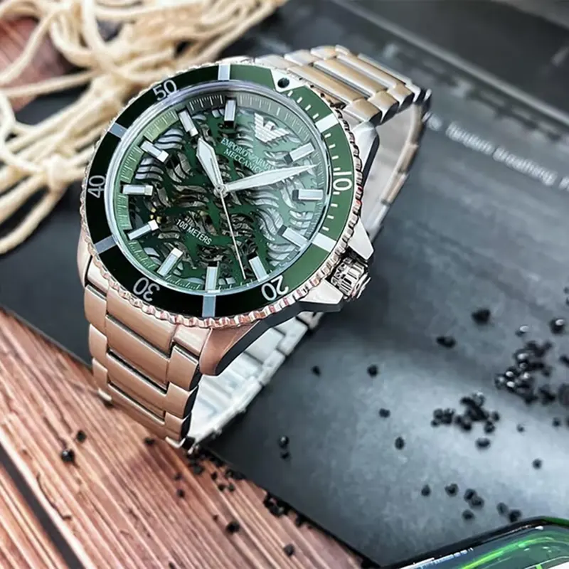 Emporio Armani Automatic Green Dial Men’s Watch | AR60061